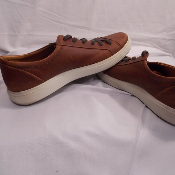 ECCO Mens Leather Shoes size 12 - some color on white rim - Picture 1 of 10